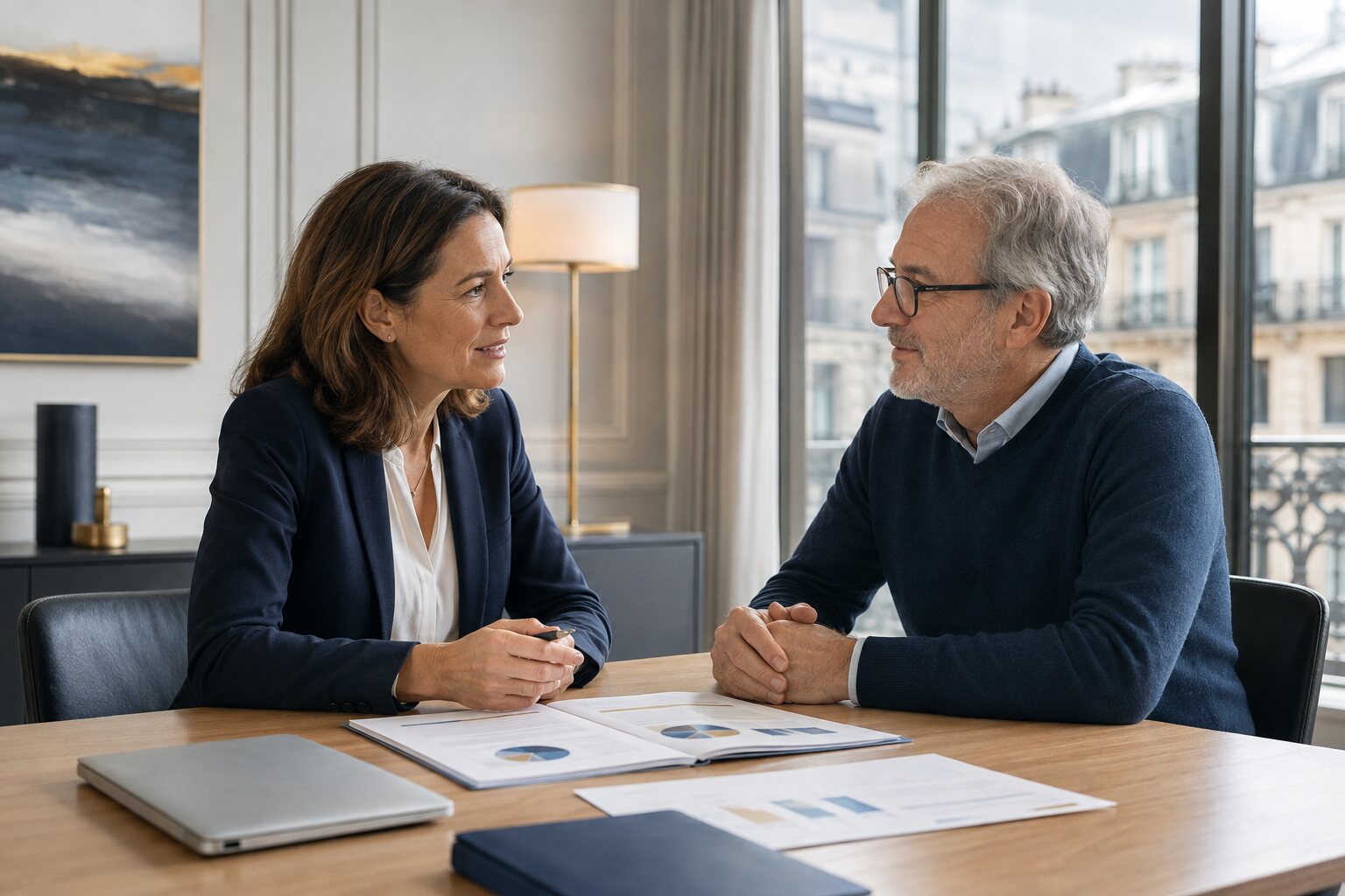 Responsable des ressources humaines préparant une fin de carrière